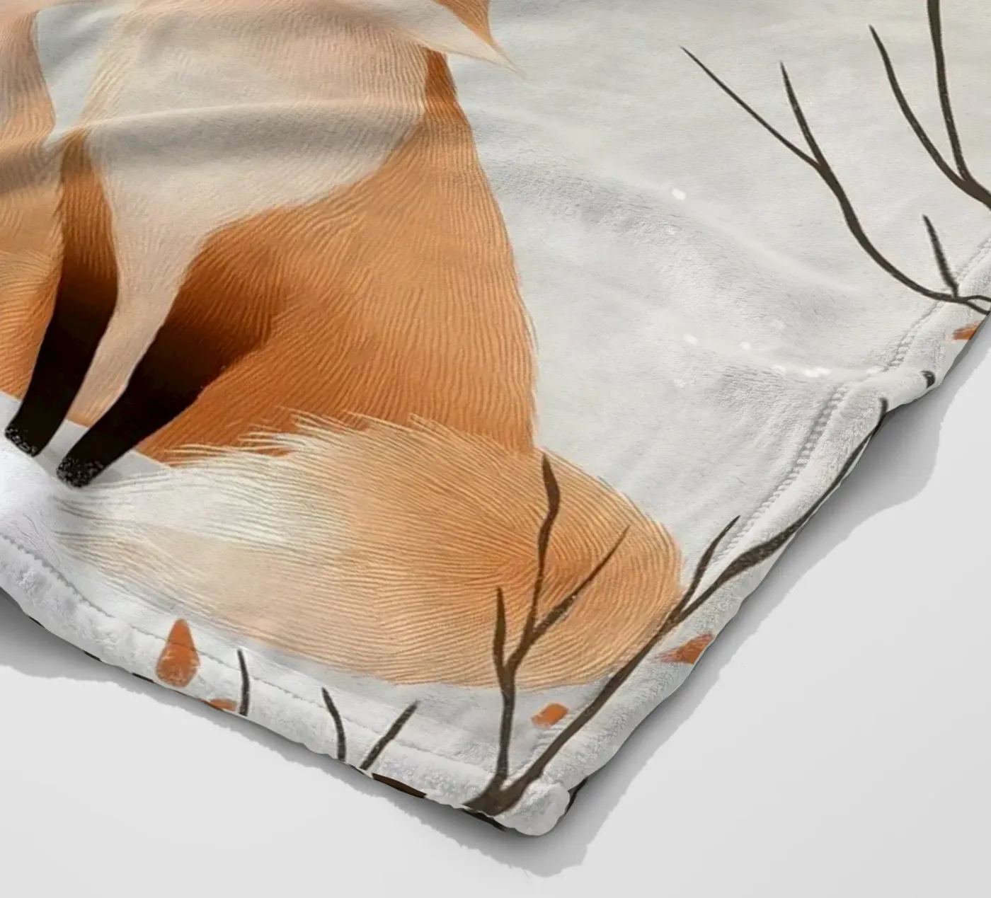 Winter Fox Cuddle fleecedeken van SternchenStudio