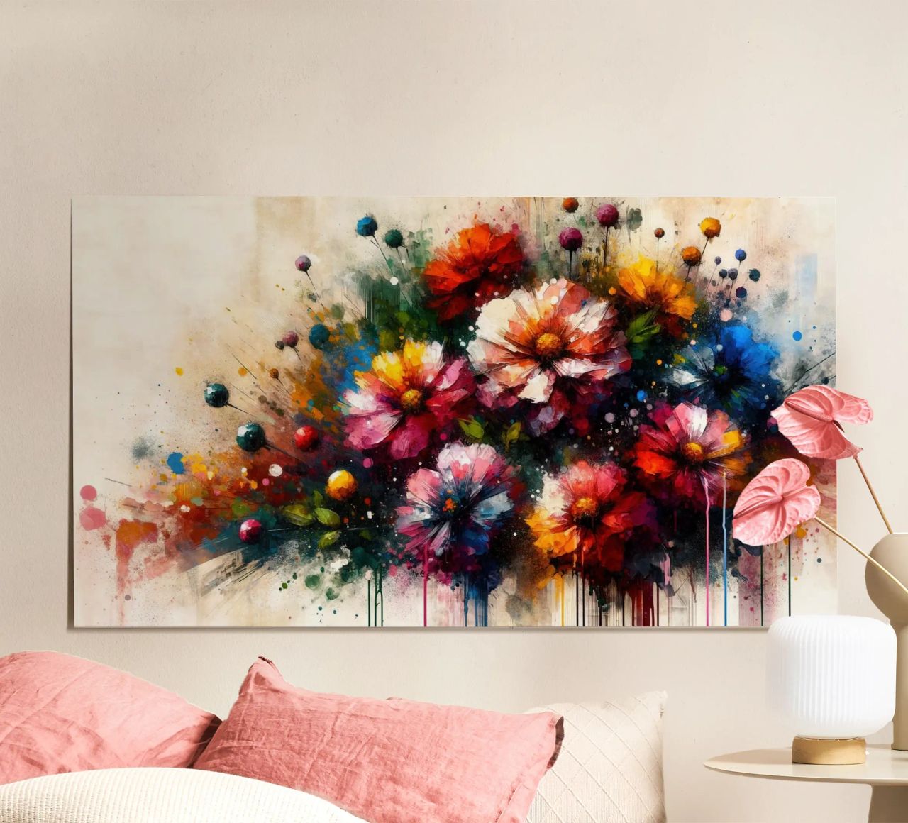Jardin aquarelle coloré poster de Chromatic Fusion Studio