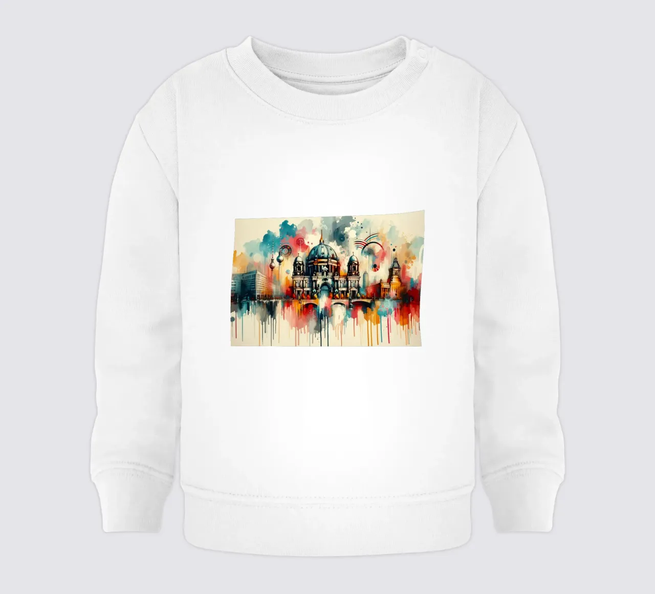 Acquerello Skyline Berlino felpa neonato da Chromatic Fusion Studio
