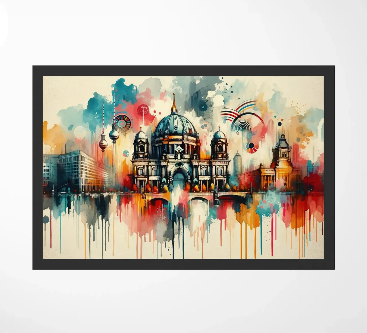Acquerello Skyline Berlino zerbino da Chromatic Fusion Studio