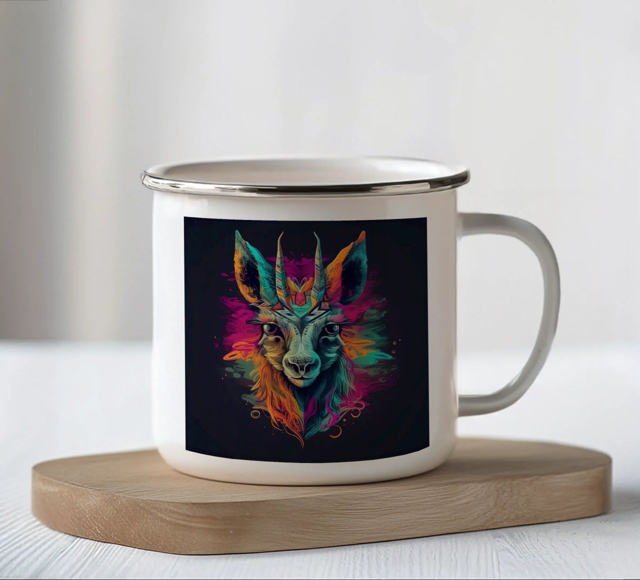Fiamma Tatoo tazza in smalto da Animal Portraits
