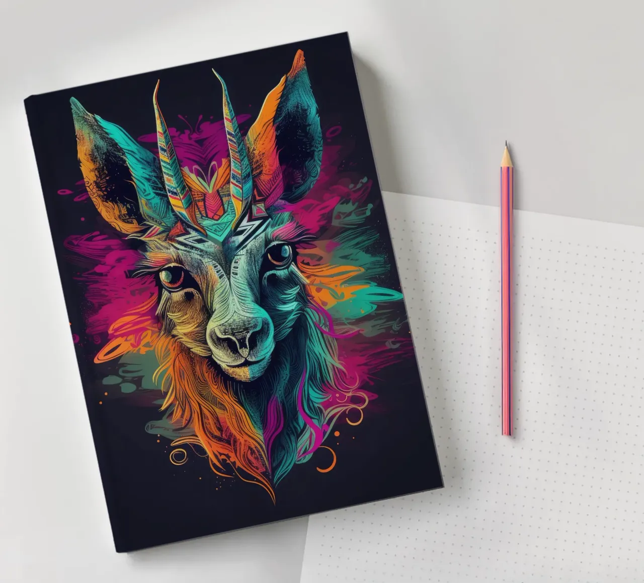 Tatoo Flame notebook by Animal Portraits