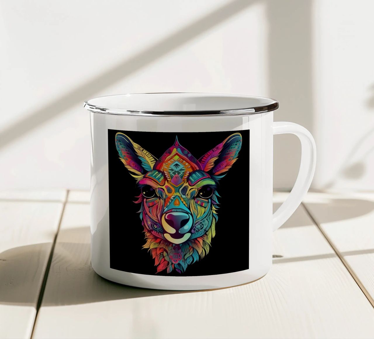 Fiamma Tatoo tazza in smalto da Animal Portraits