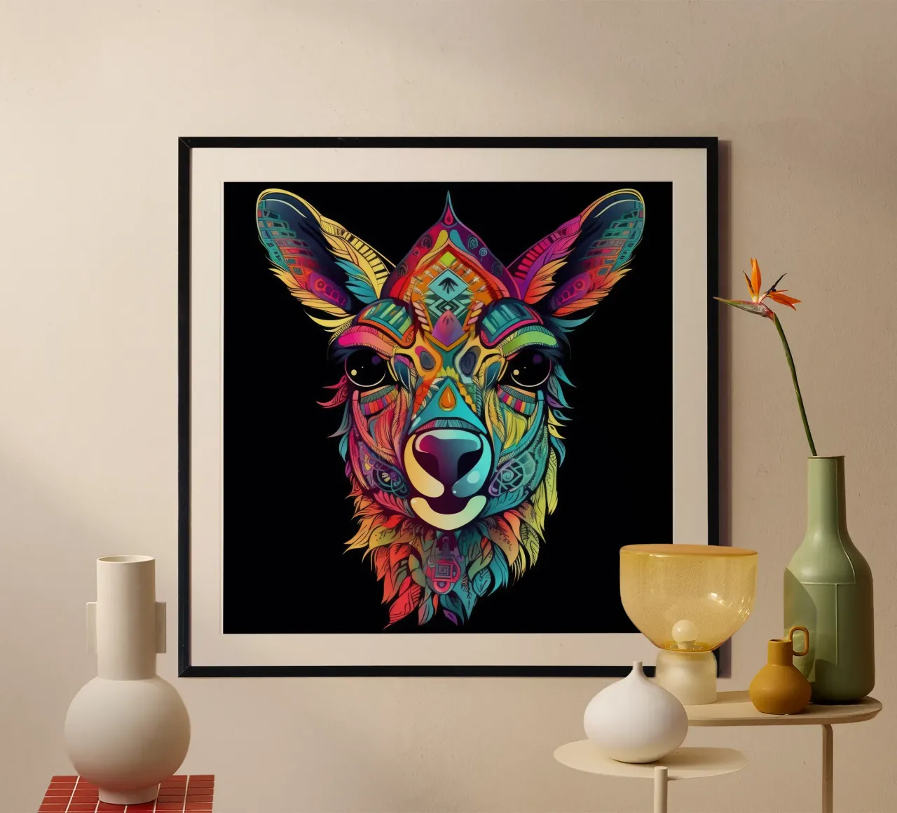 Tatoo Flamme Poster von Animal Portraits
