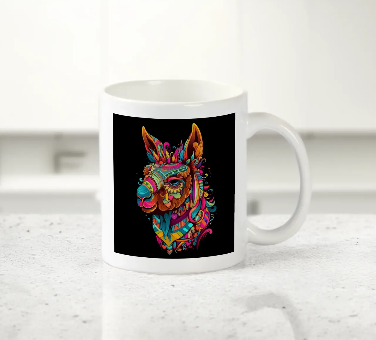 Tatoo Flamme Keramik Tasse von Animal Portraits