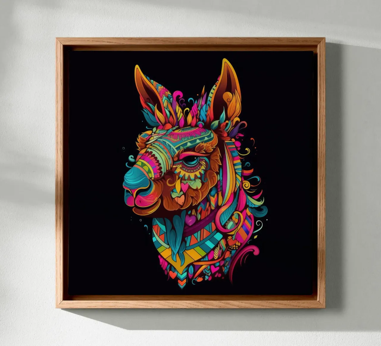 Tatoo Flame canvas by Animal Portraits