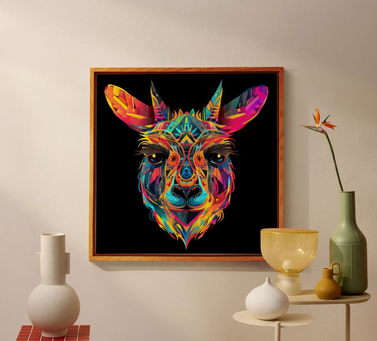 Tatoo Llama metacrilato de Animal Portraits