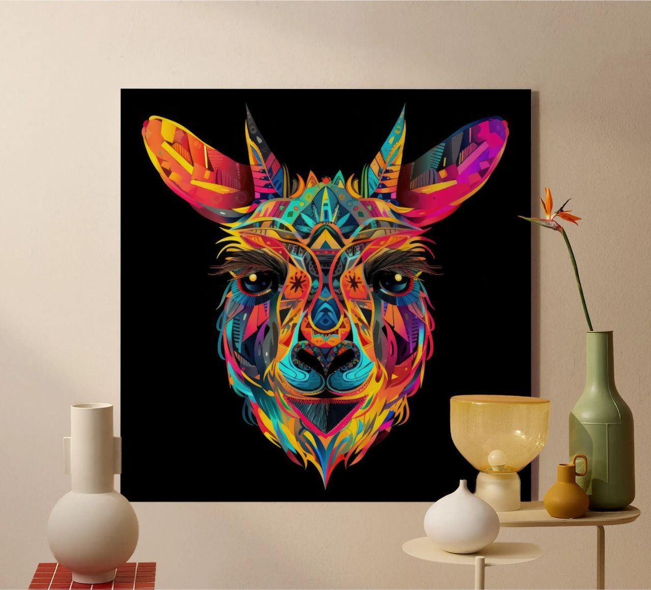 Tatoo Llama metacrilato de Animal Portraits
