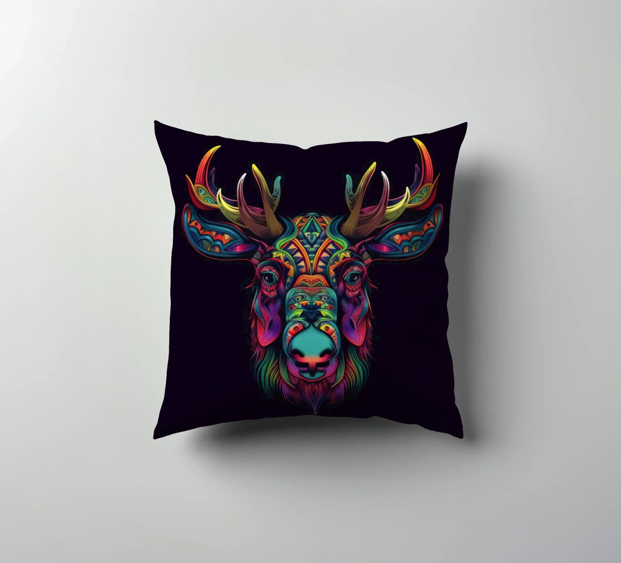Alce Tatoo cuscino da Animal Portraits