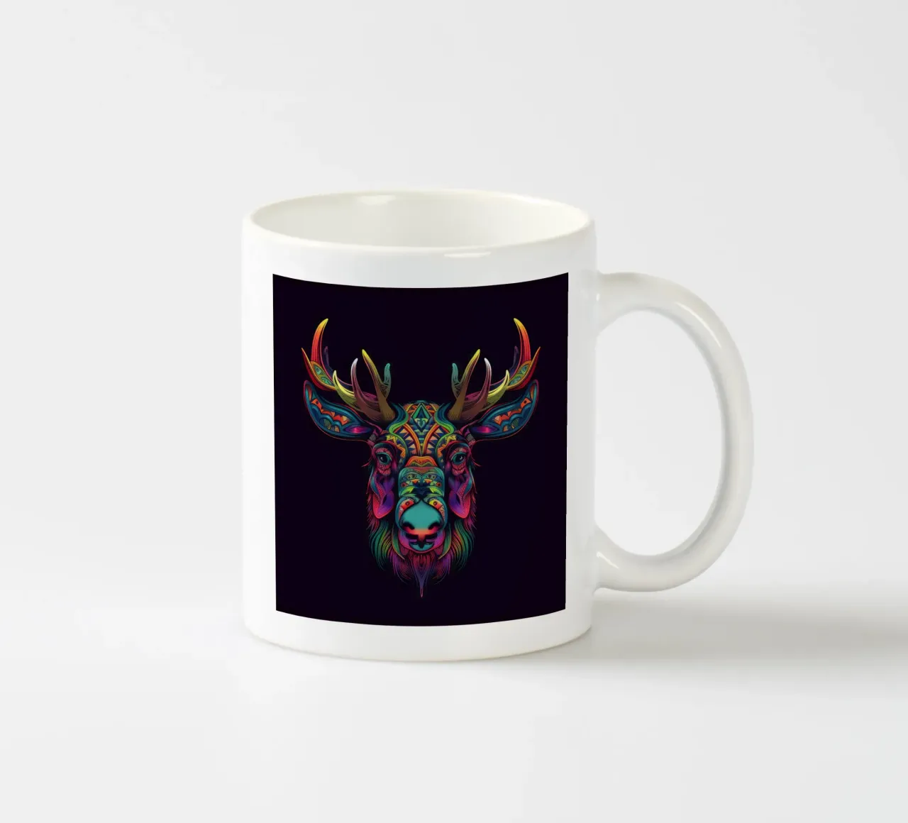 Tatoo Moose ceramic mug by Animal Portraits