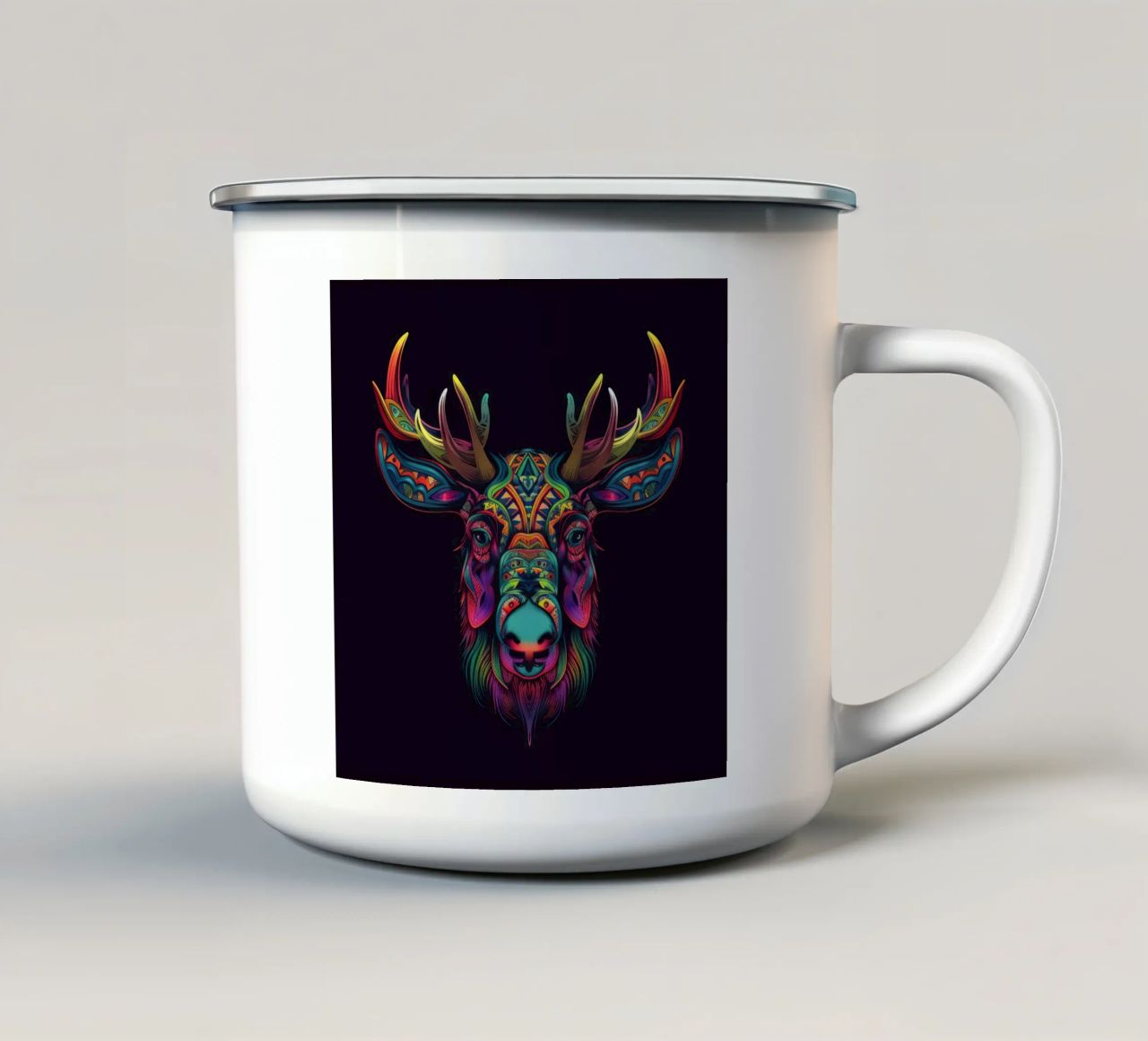 Alce Tatoo tazza in smalto da Animal Portraits