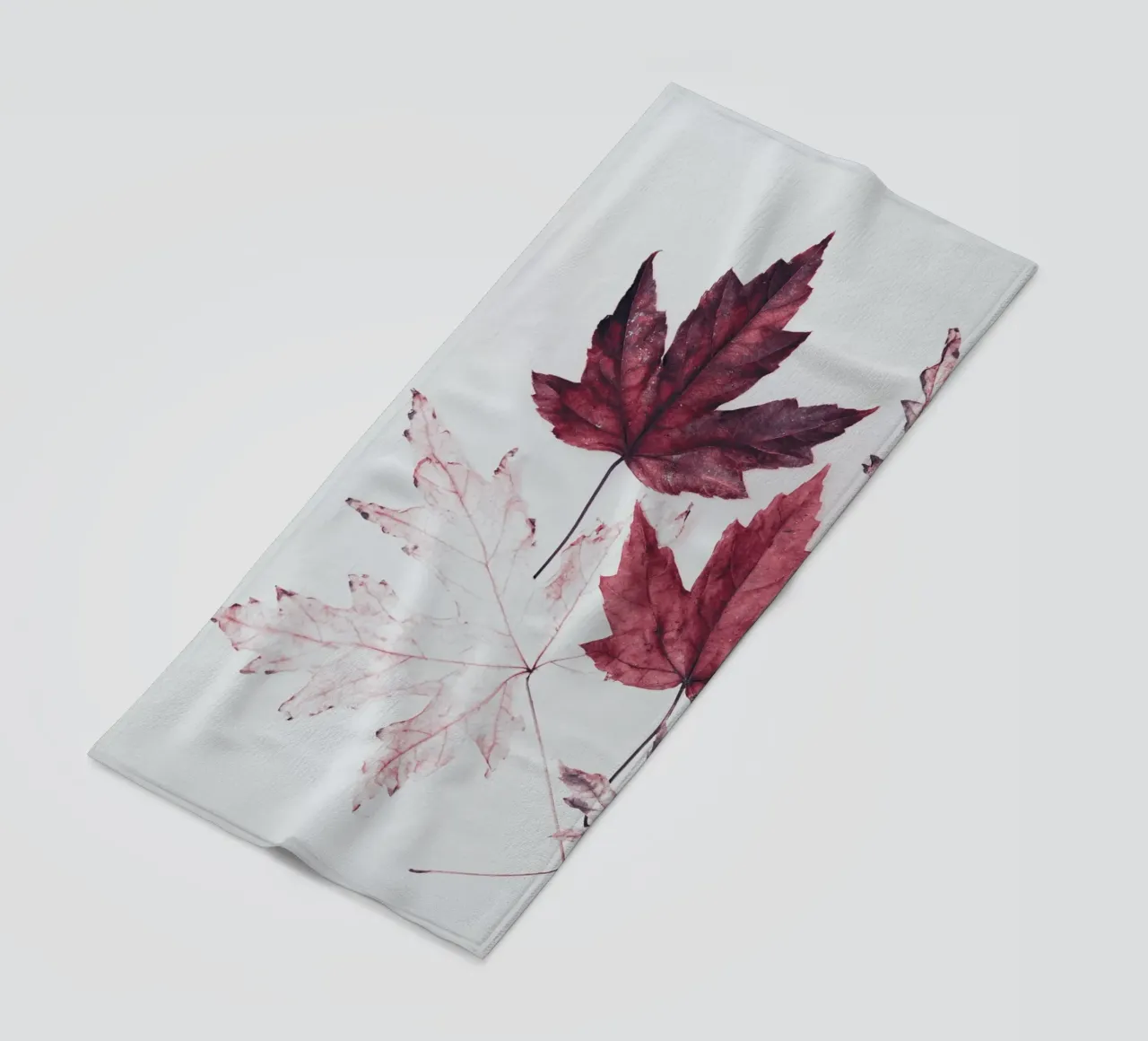 Foglie di acero rosso telo mare da Teresa André