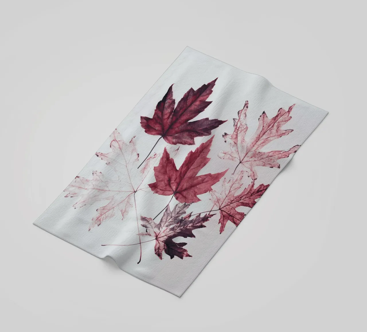 Foglie di acero rosso telo mare da Teresa André