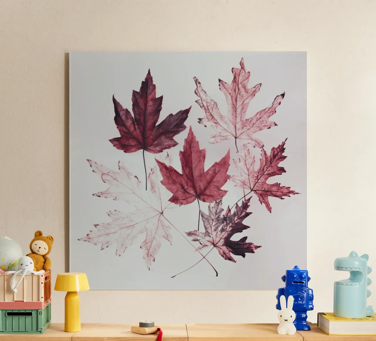 Leaves red maple plexiglass da Teresa André