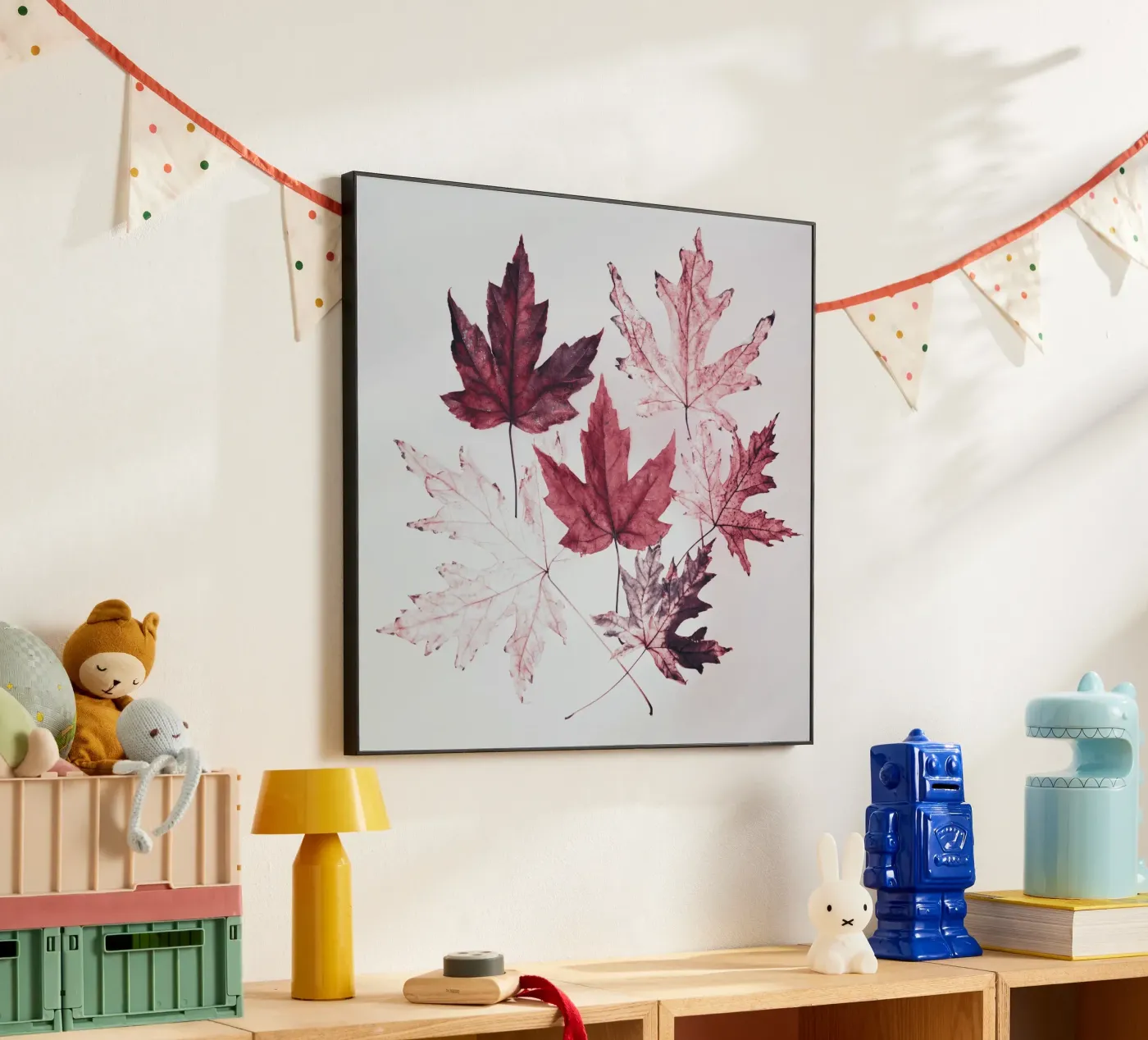 Leaves red maple forex plate by Teresa André
