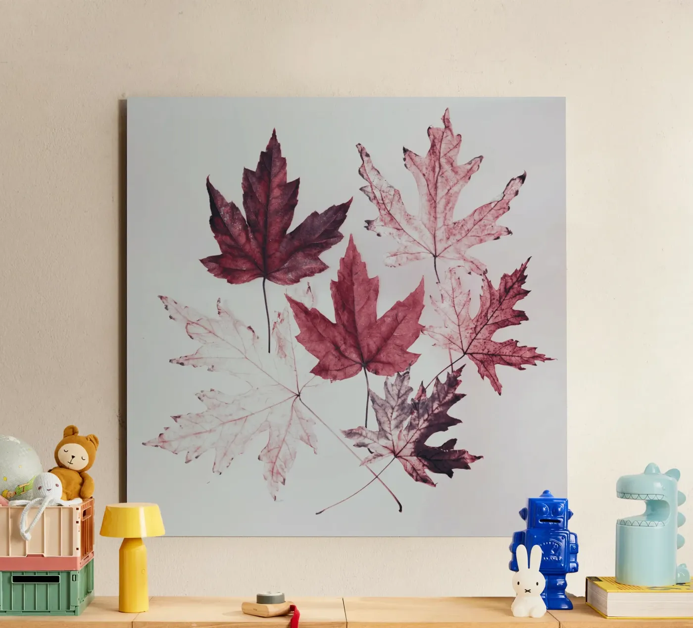 Leaves red maple forex plate by Teresa André
