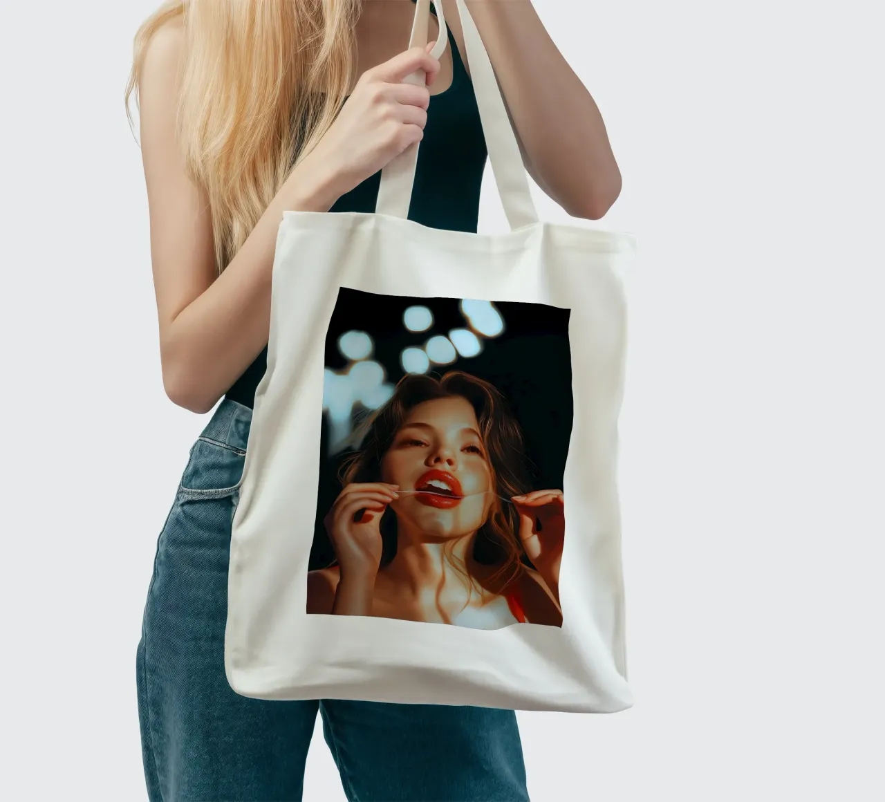 I love flossing borsa in juta da Synthaira