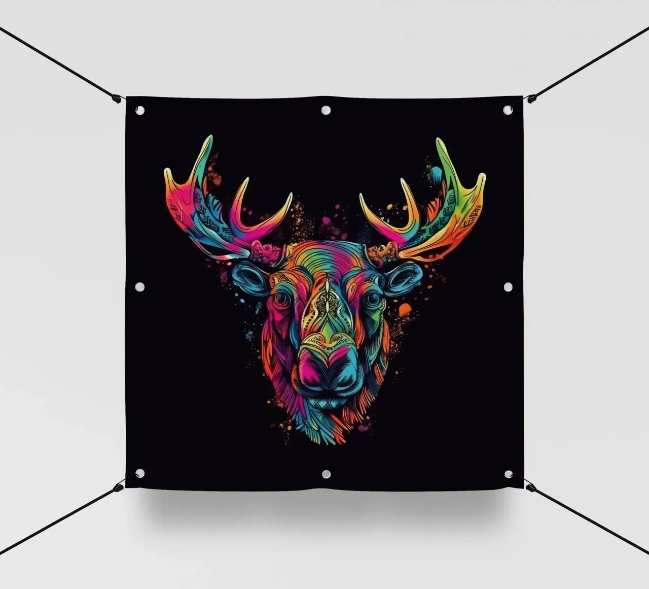 Alce Tatoo telo in pvc da Animal Portraits