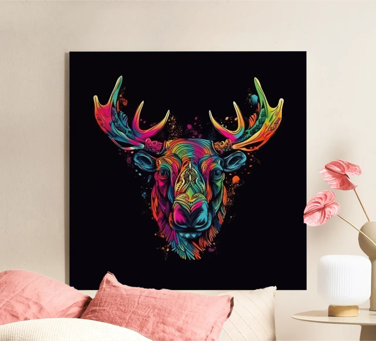 Alce Tatoo plexiglass da Animal Portraits