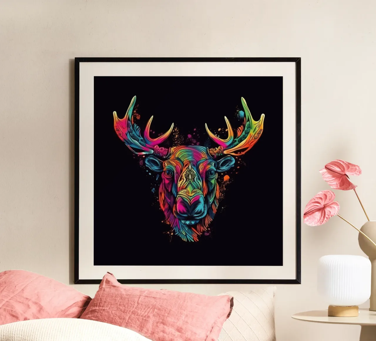 Tatoo Moose poster de Animal Portraits