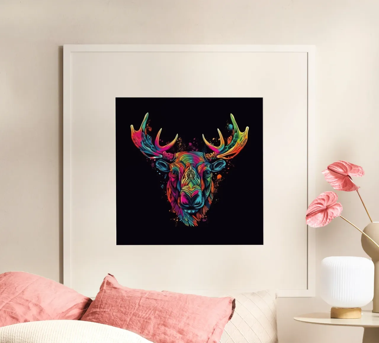 Tatoo Moose poster de Animal Portraits