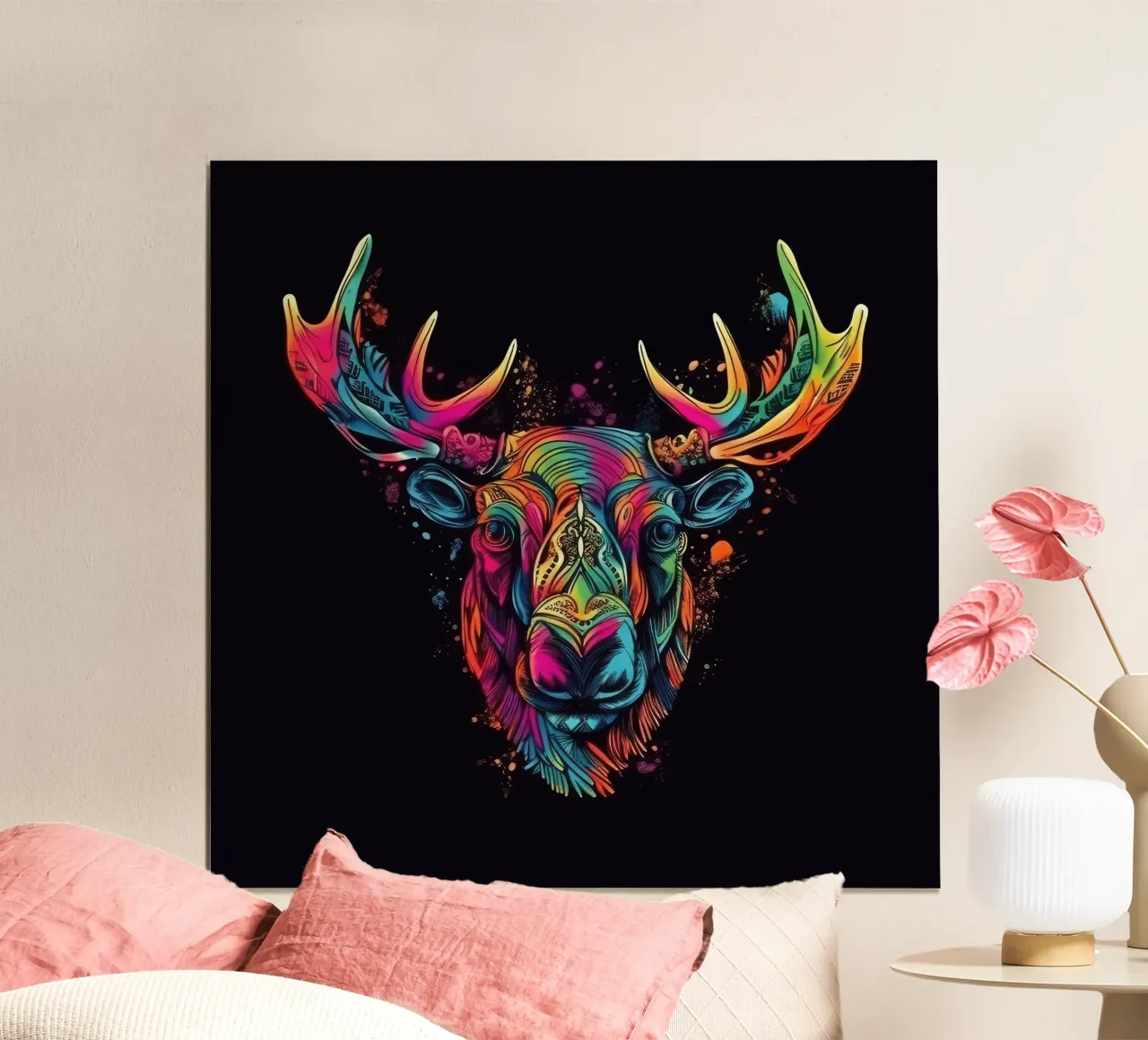 Tatoo Moose poster de Animal Portraits