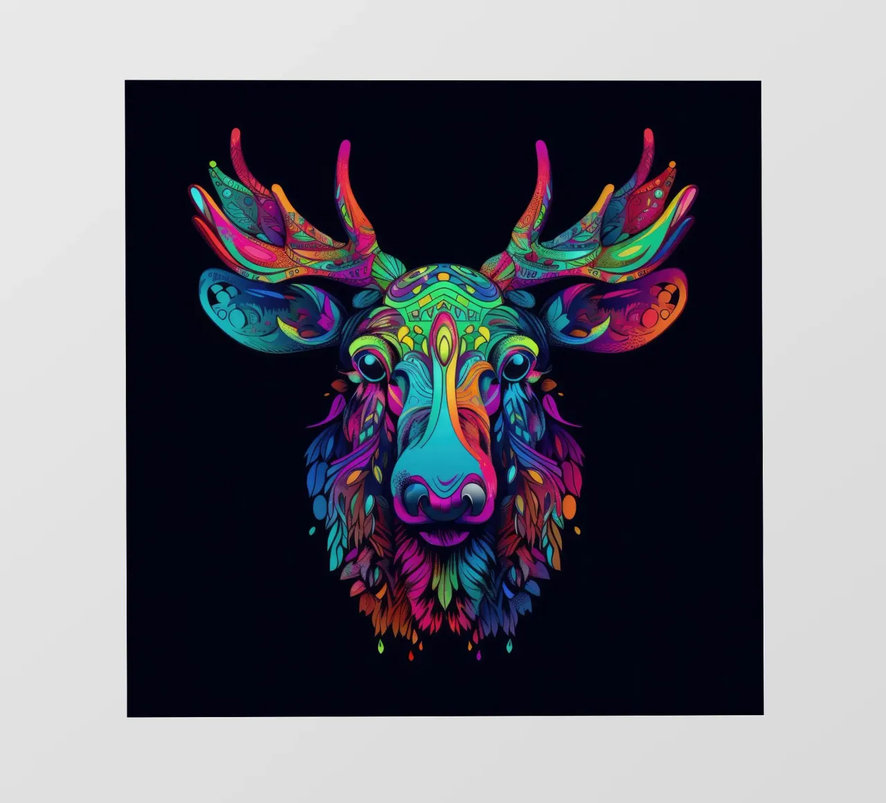 Alce Tatoo pellicola backlit da Animal Portraits