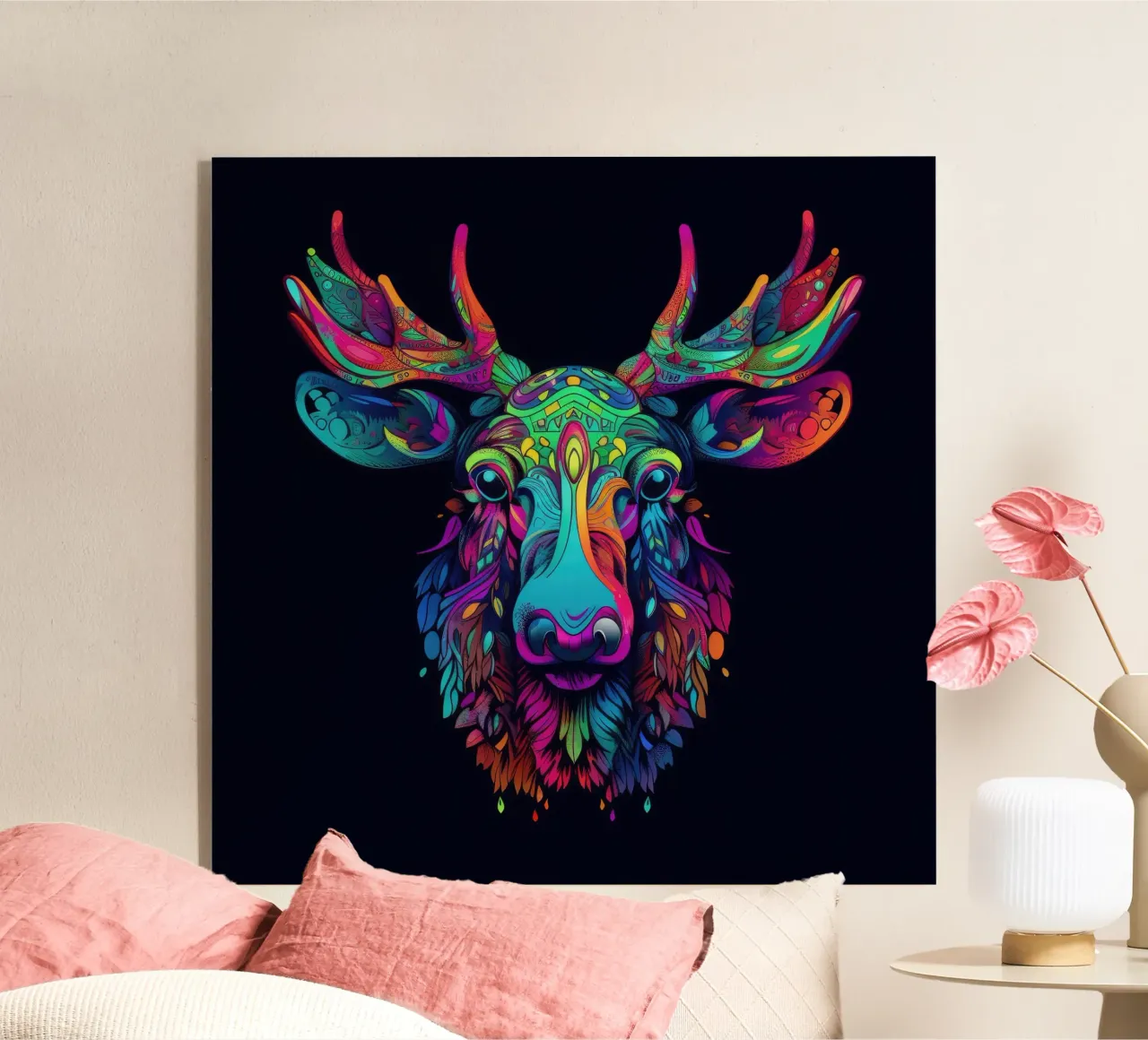 Alce Tatoo plexiglass da Animal Portraits