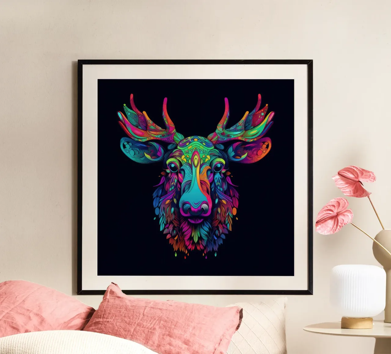 Tatoo Moose poster de Animal Portraits
