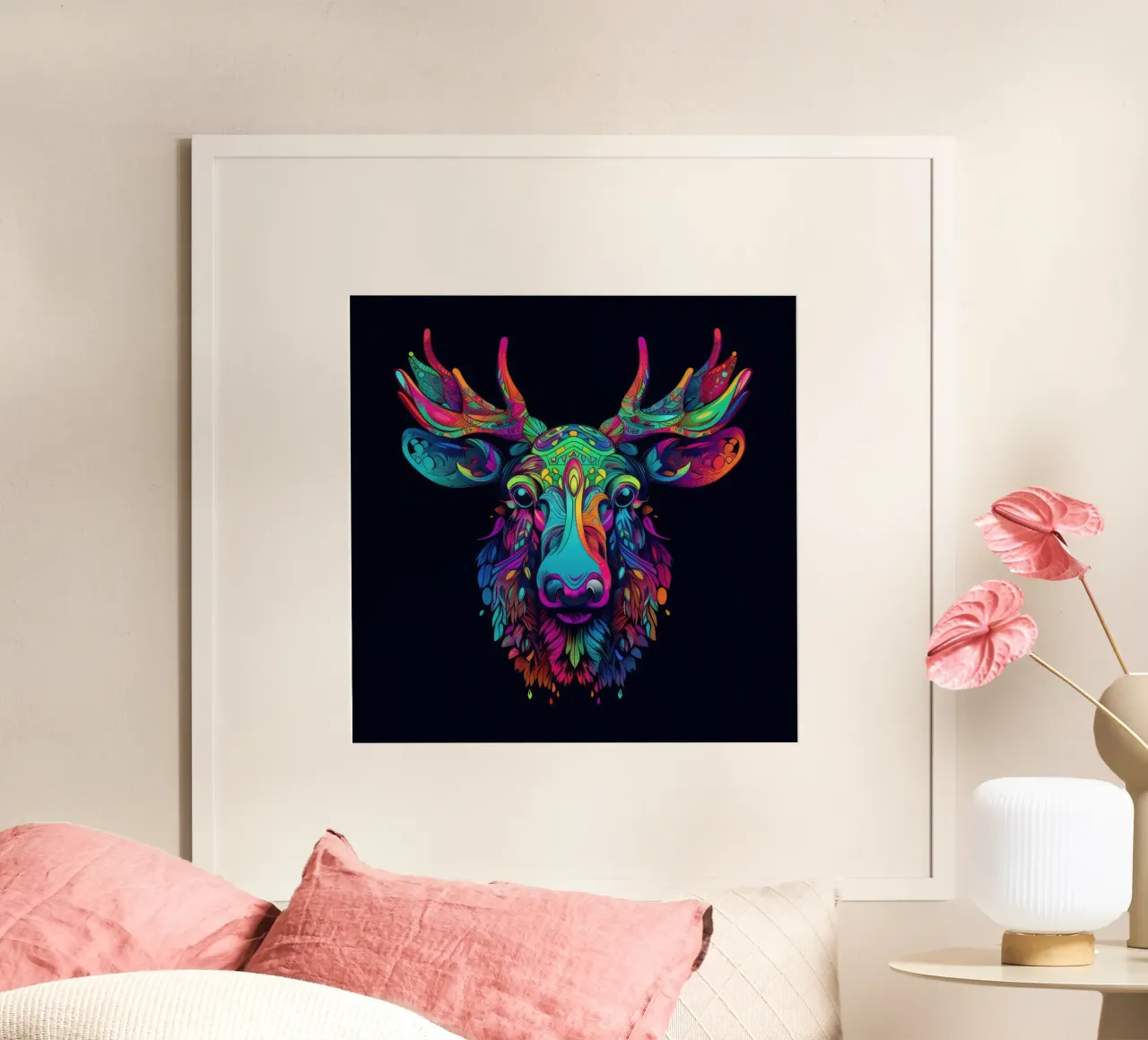 Tatoo Moose poster de Animal Portraits