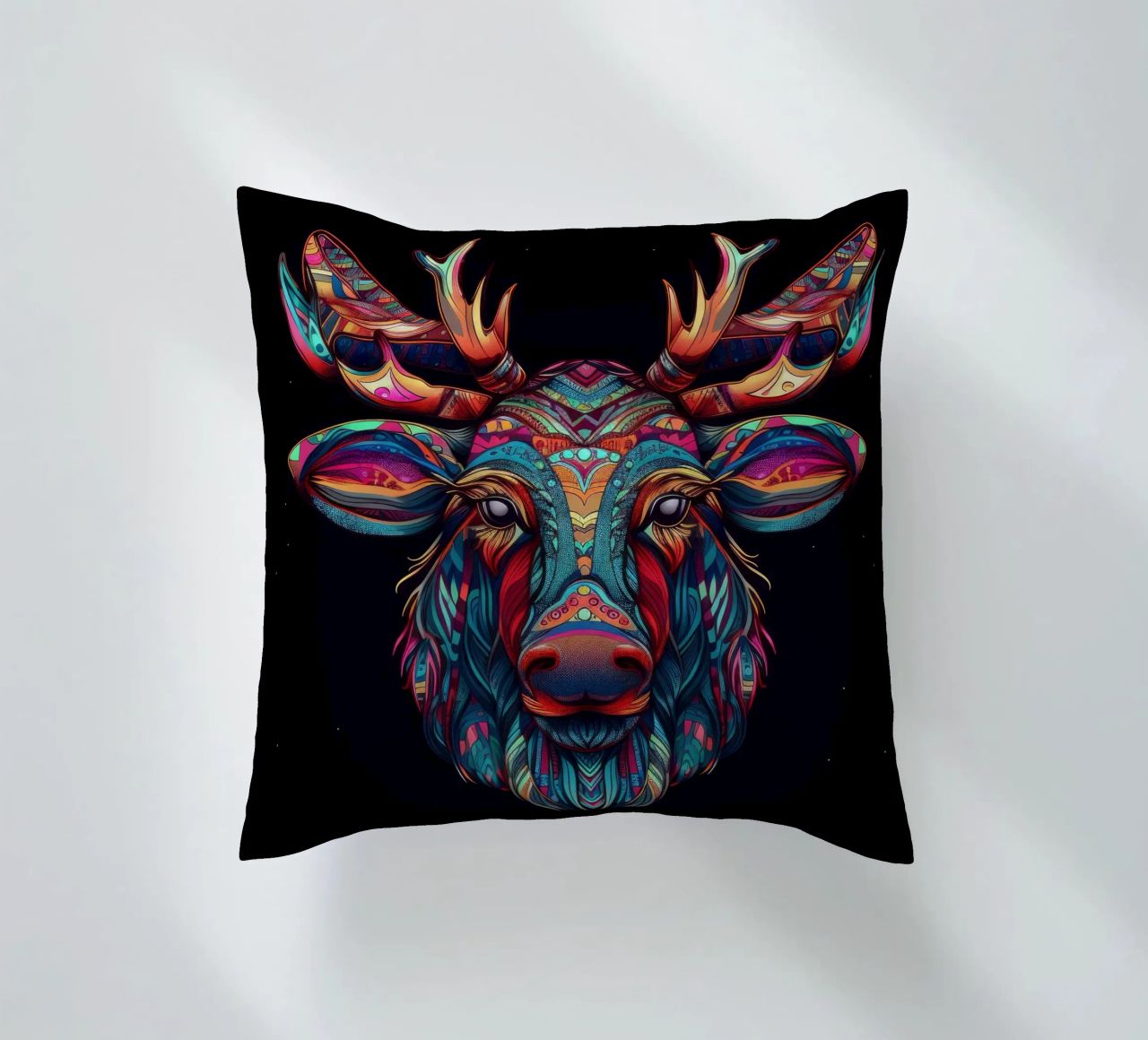 Alce Tatoo cuscino da Animal Portraits