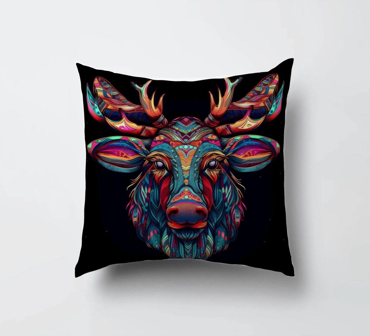 Alce Tatoo cuscino da Animal Portraits