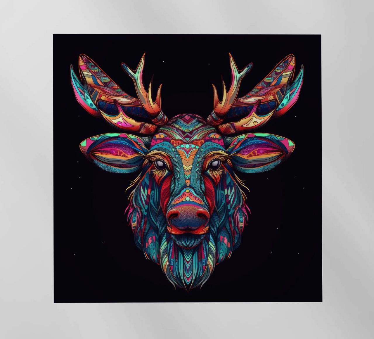 Alce Tatoo pellicola backlit da Animal Portraits