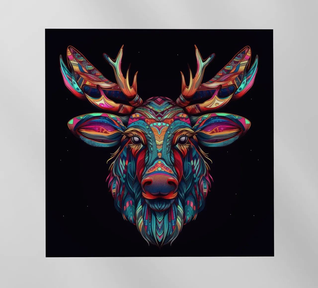 Alce Tatoo pellicola backlit da Animal Portraits