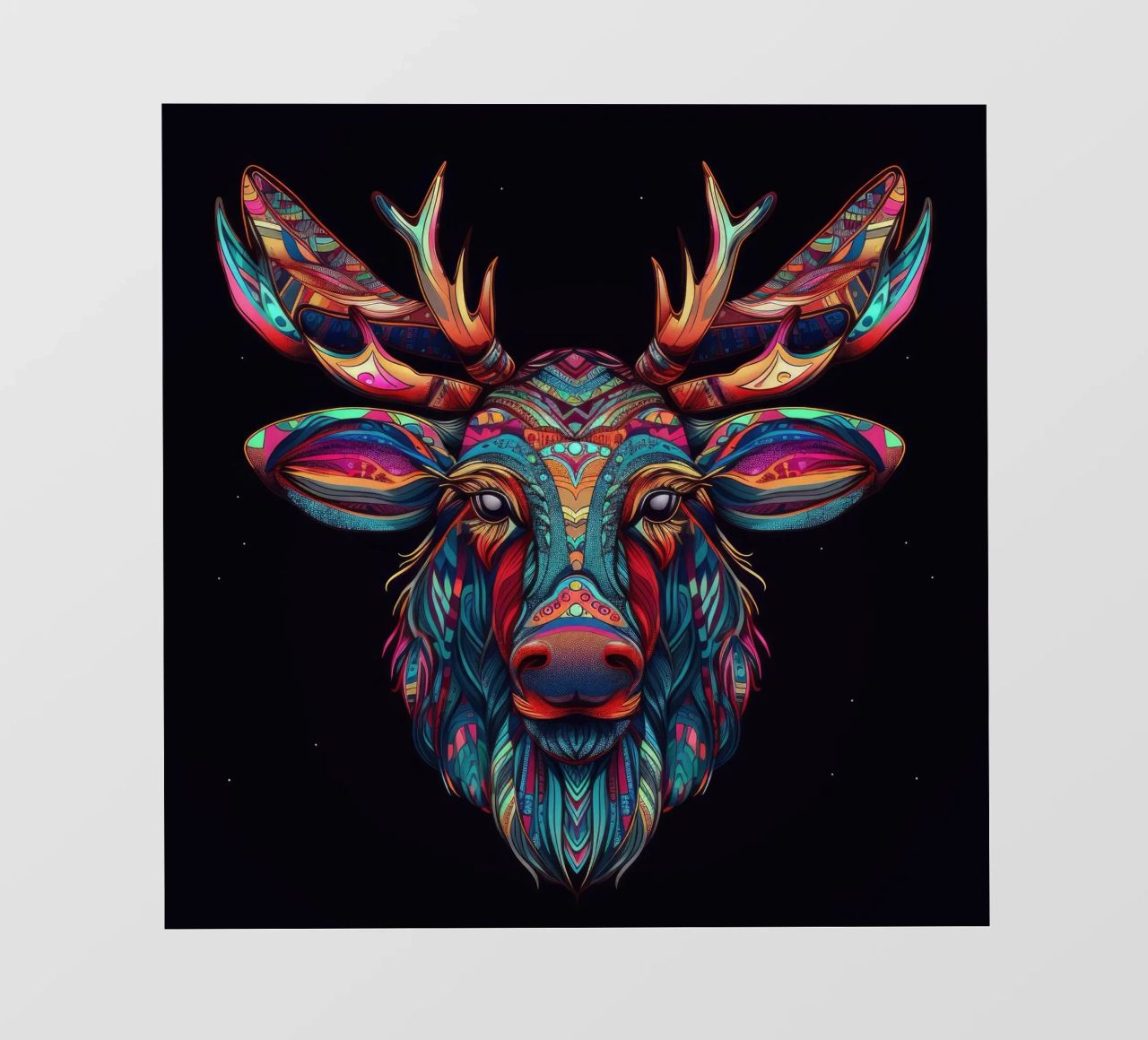 Alce Tatoo pellicola backlit da Animal Portraits