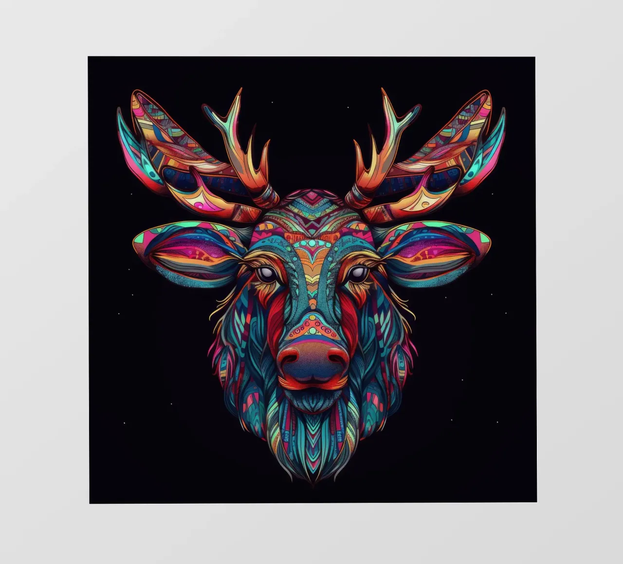 Alce Tatoo pellicola backlit da Animal Portraits
