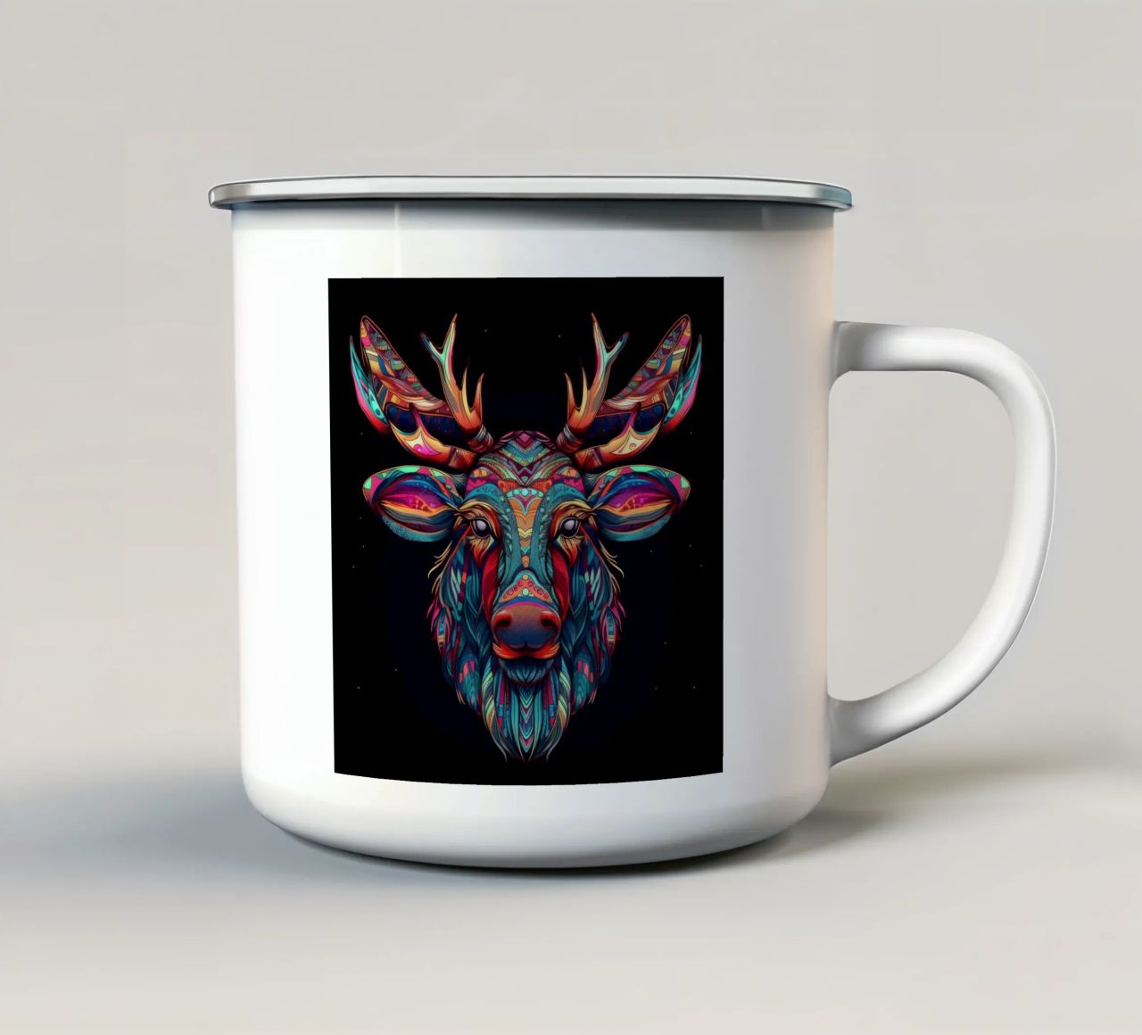 Alce Tatoo tazza in smalto da Animal Portraits