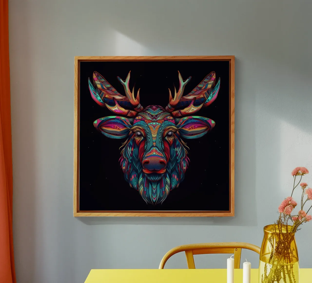 Alce Tatoo plexiglass da Animal Portraits
