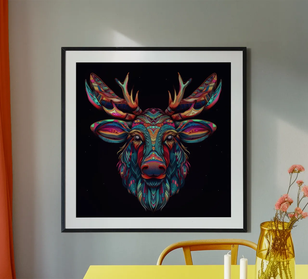 Tatoo Elch Poster von Animal Portraits