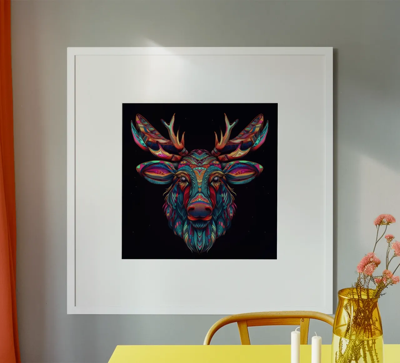 Tatoo Elch Poster von Animal Portraits