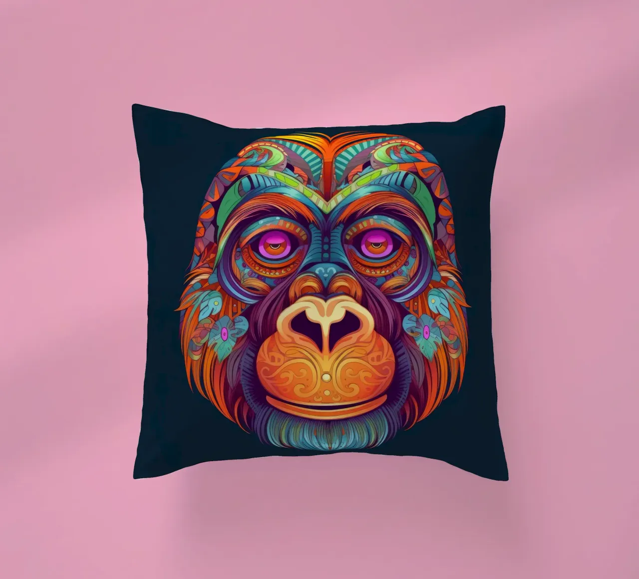 Orangutan Tatoo cuscino da Animal Portraits