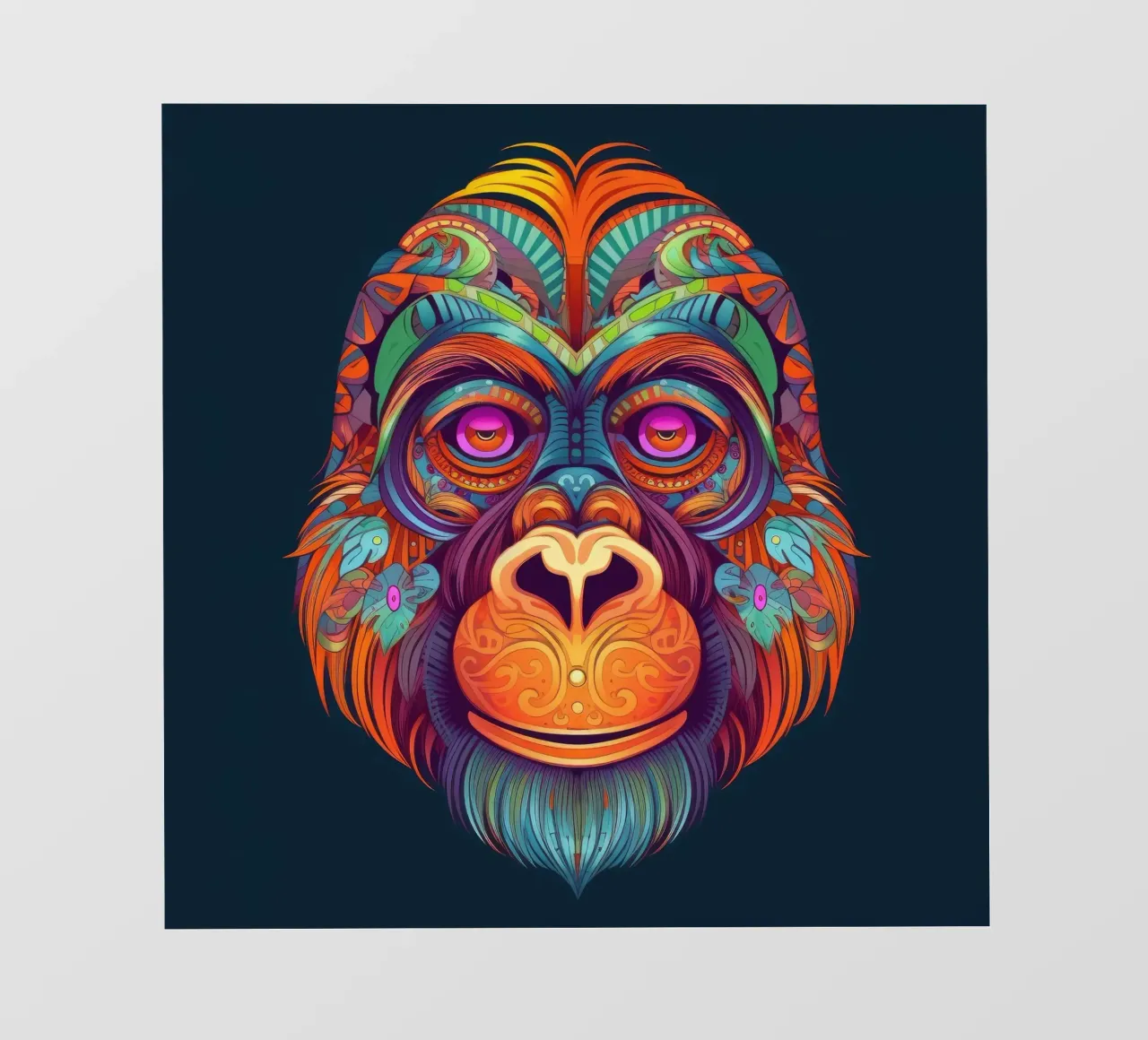 Orangutan Tatoo pellicola backlit da Animal Portraits