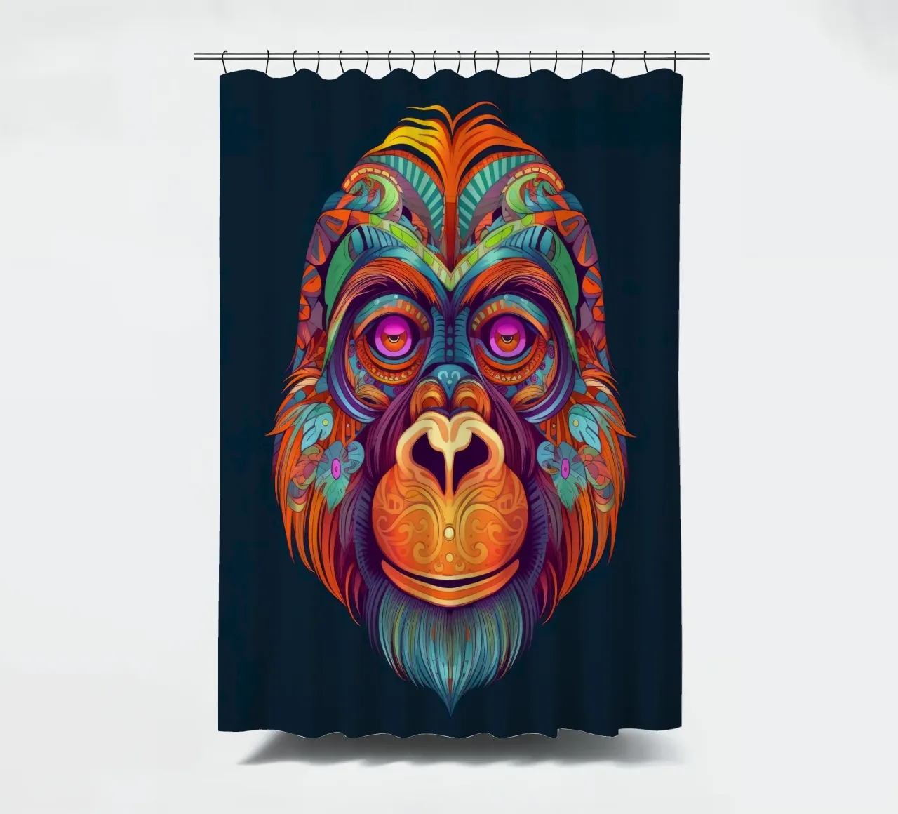 Orangutan Tatoo tenda da doccia da Animal Portraits
