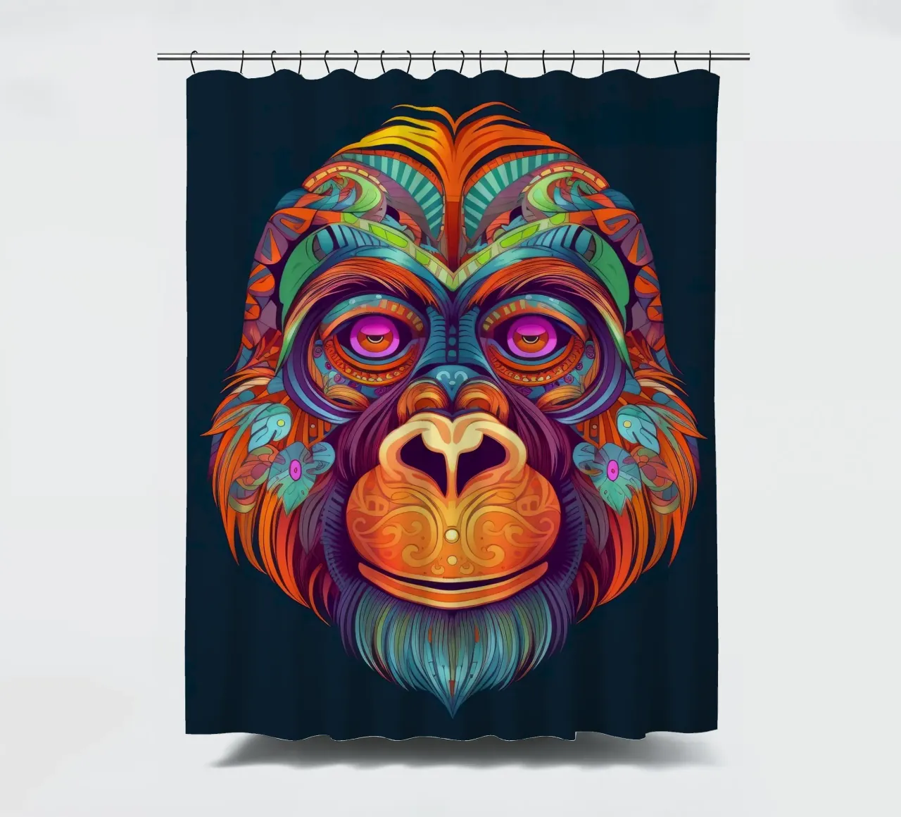 Orangutan Tatoo tenda da doccia da Animal Portraits