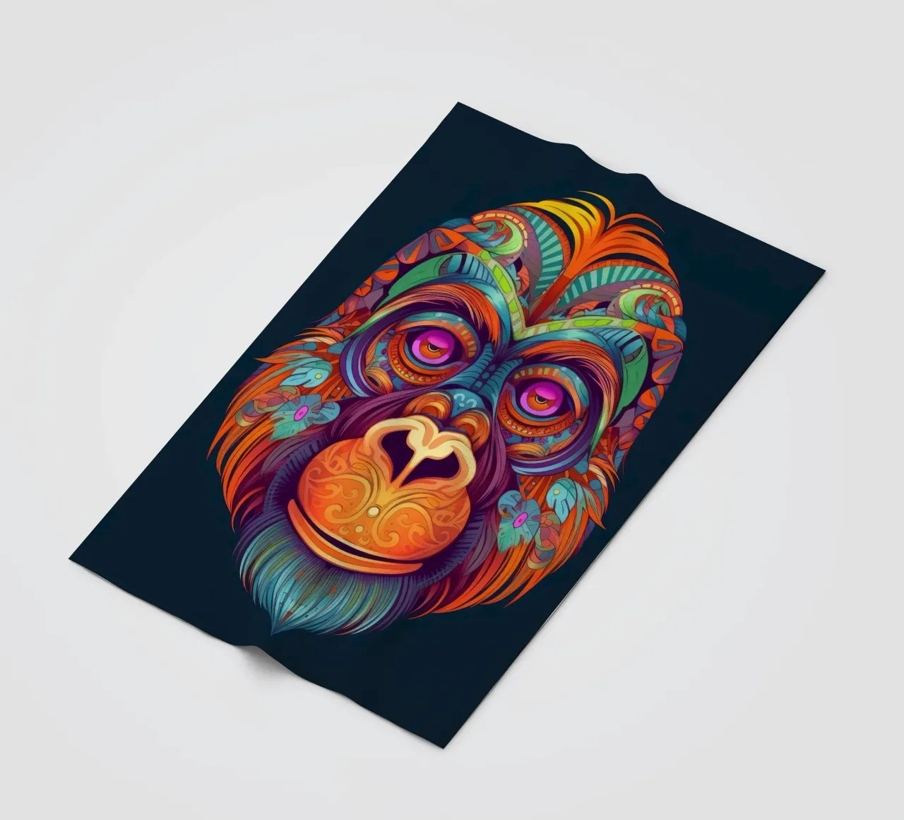 Orangutan Tatoo coperta in pile da Animal Portraits
