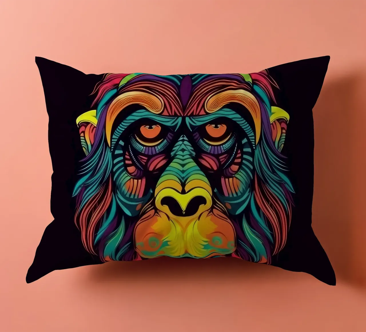 Orangutan Tatoo cuscino da Animal Portraits