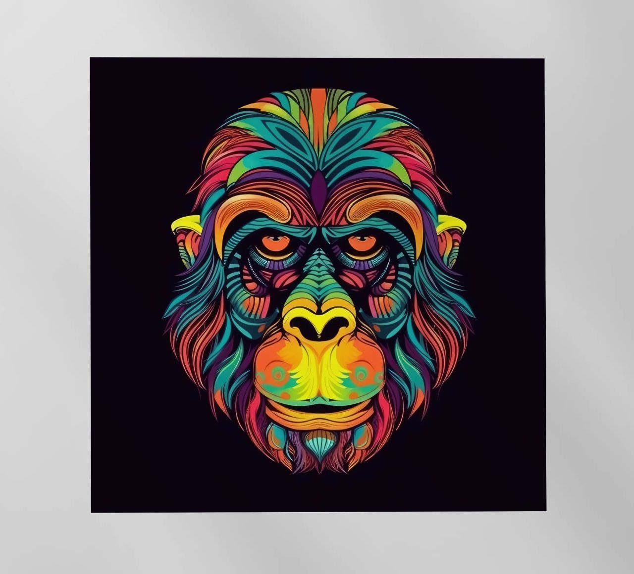 Orangutan Tatoo pellicola backlit da Animal Portraits