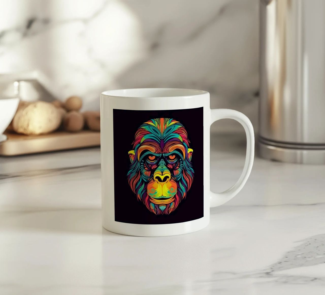 Orangutan Tatoo tazza in ceramica da Animal Portraits