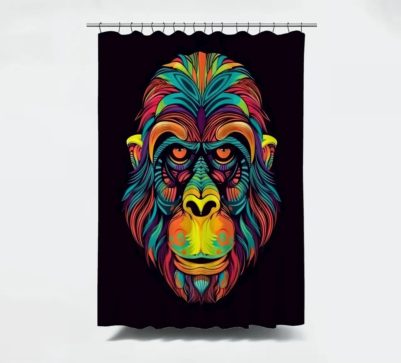 Orang-outan Tatoo rideau de douche de Animal Portraits