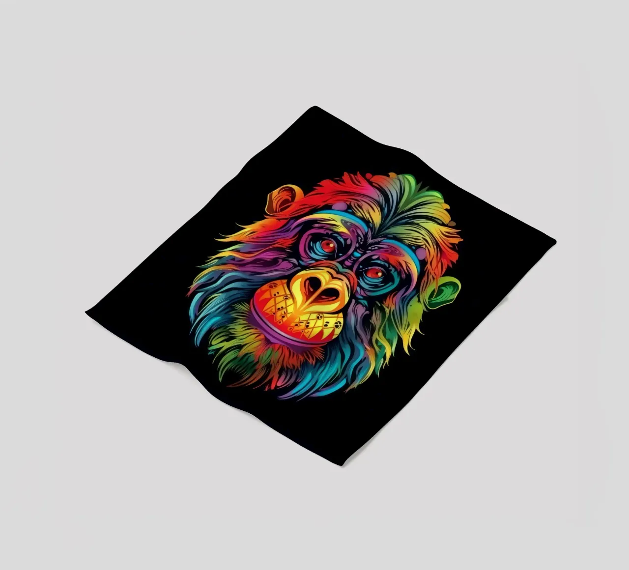 Tatoo-Orang-Utan Fleecedecke von Animal Portraits